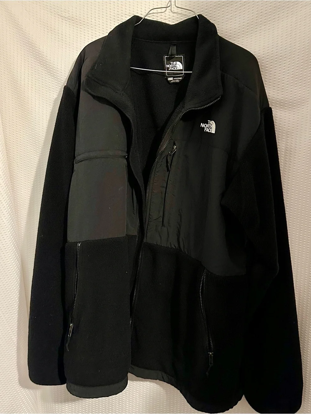 Mens North Face Black Fleece Jacket size XXL